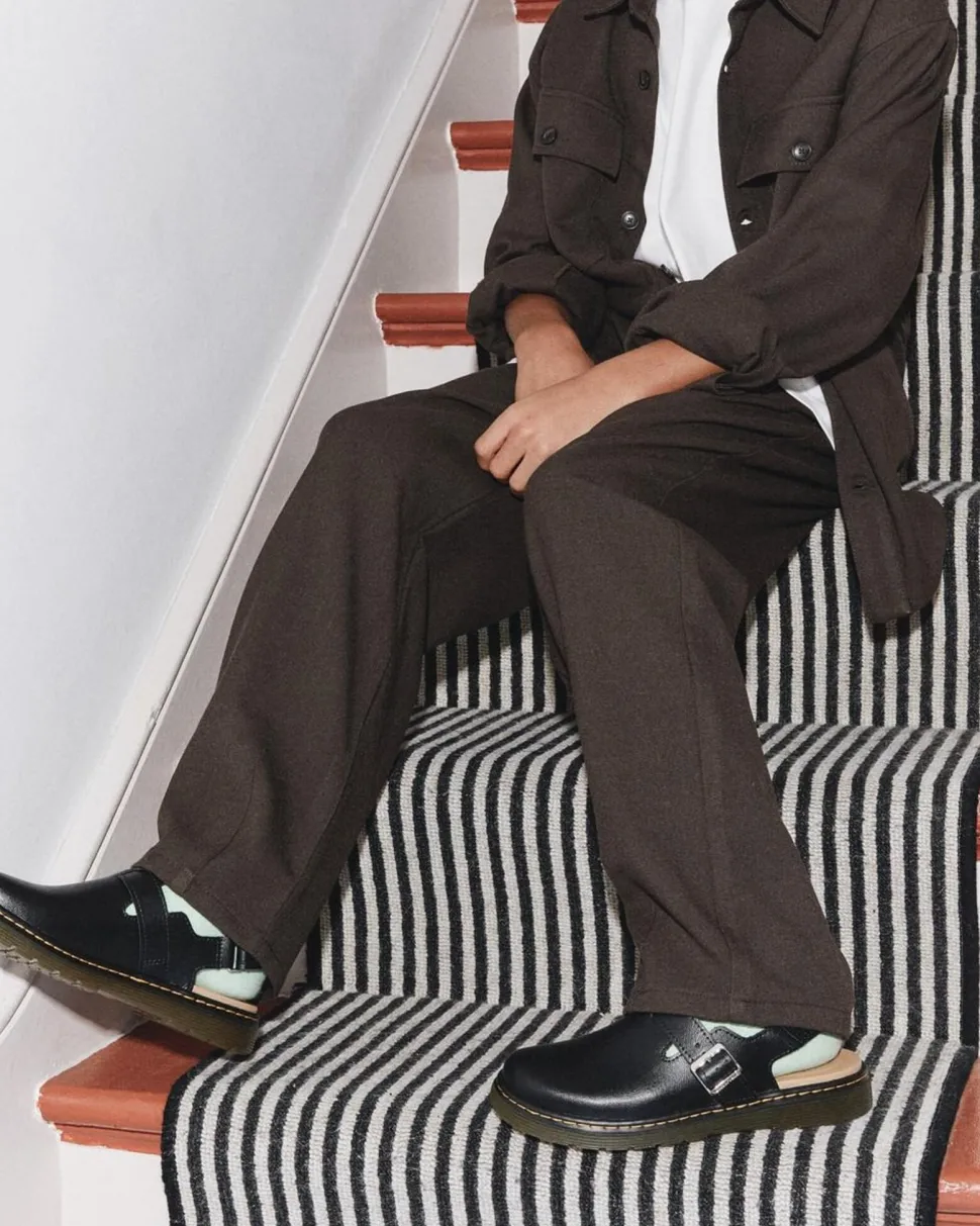 Jorgie Leather Mules - Junior
