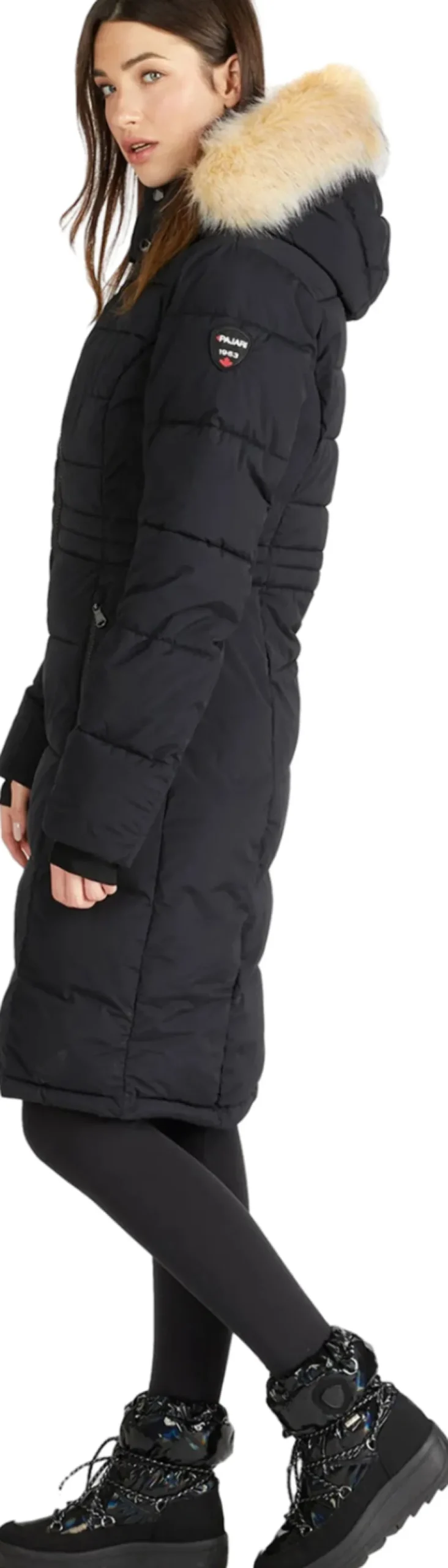 Jupiter Puffer Jacket with Faux Fur Trim - Women's