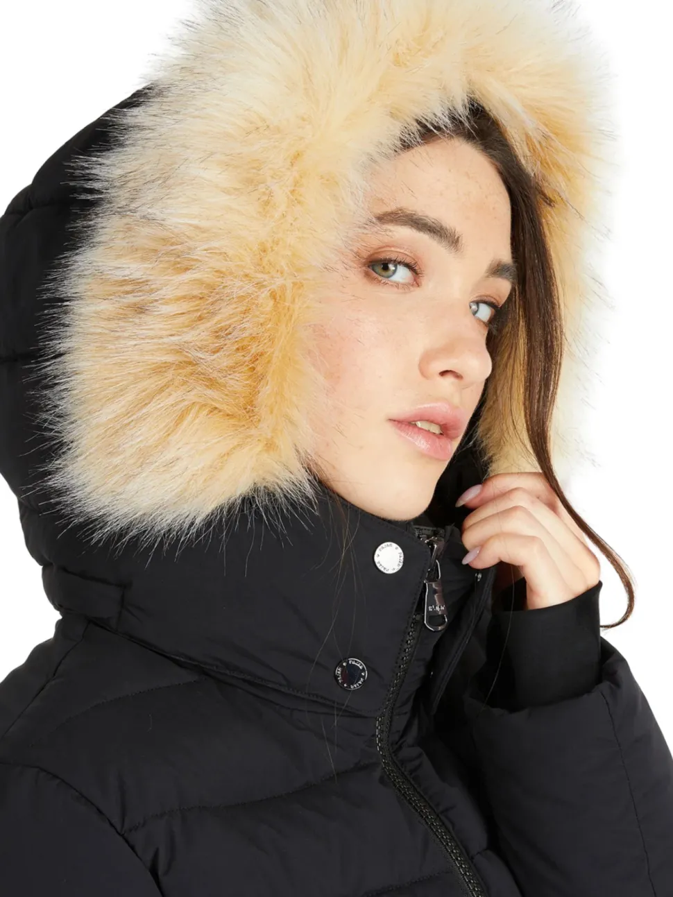 Jupiter Puffer Jacket with Faux Fur Trim - Women's