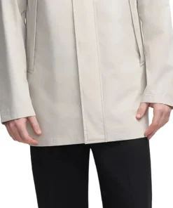 Kaito Car Coat with Fixed Hood - Men's
