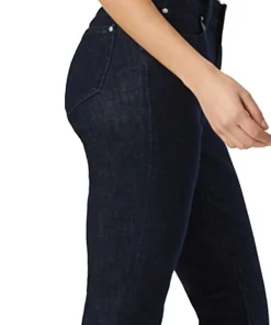 Kathleen Solid Rinse Feather Blue Denim Jeans - Women's