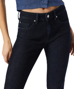 Kathleen Solid Rinse Feather Blue Denim Jeans - Women's