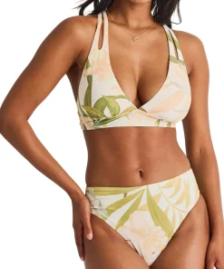 Key Hole Straps Crop Bikini Top - Women's