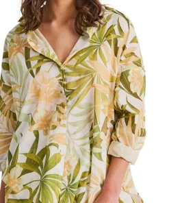 Light Cotton Voile Cover-Up Shirt - Women's