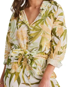 Light Cotton Voile Cover-Up Shirt - Women's