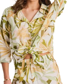 Light Cotton Voile Cover-Up Shirt - Women's