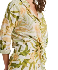 Light Cotton Voile Cover-Up Shirt - Women's
