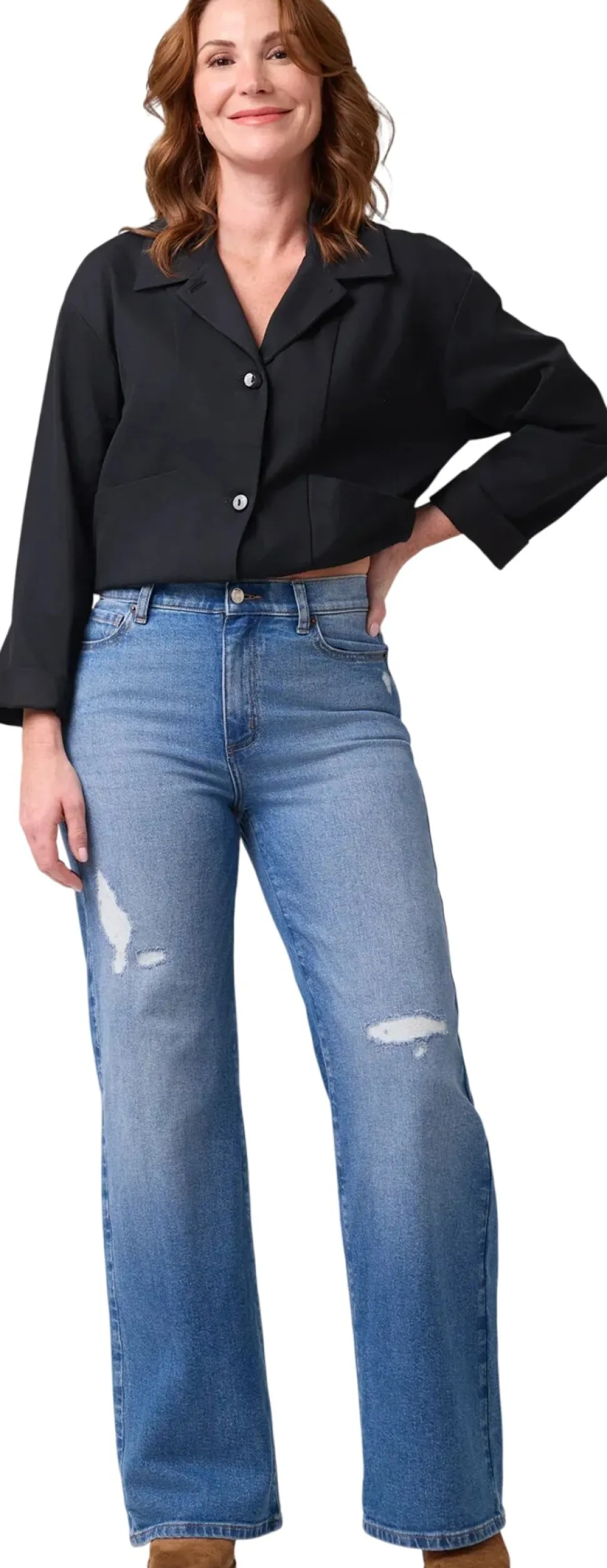 Lily Wide Leg Jeans - Women's