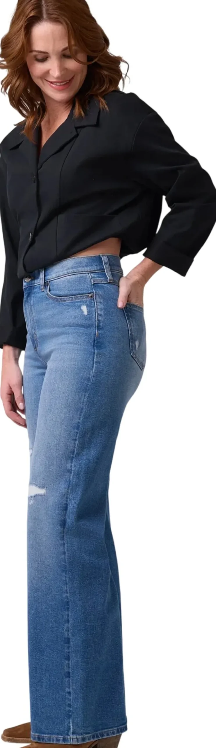 Lily Wide Leg Jeans - Women's