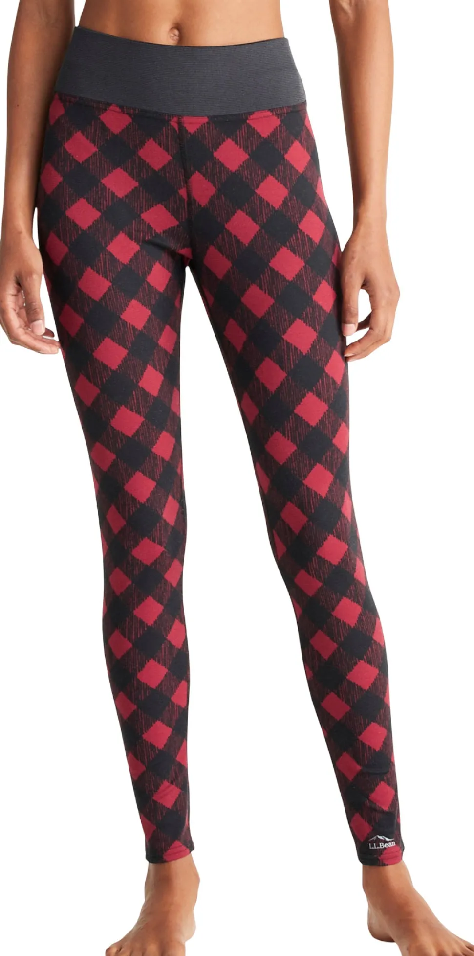 L.L.Bean Midweight Printed Base Layer Pant - Women's