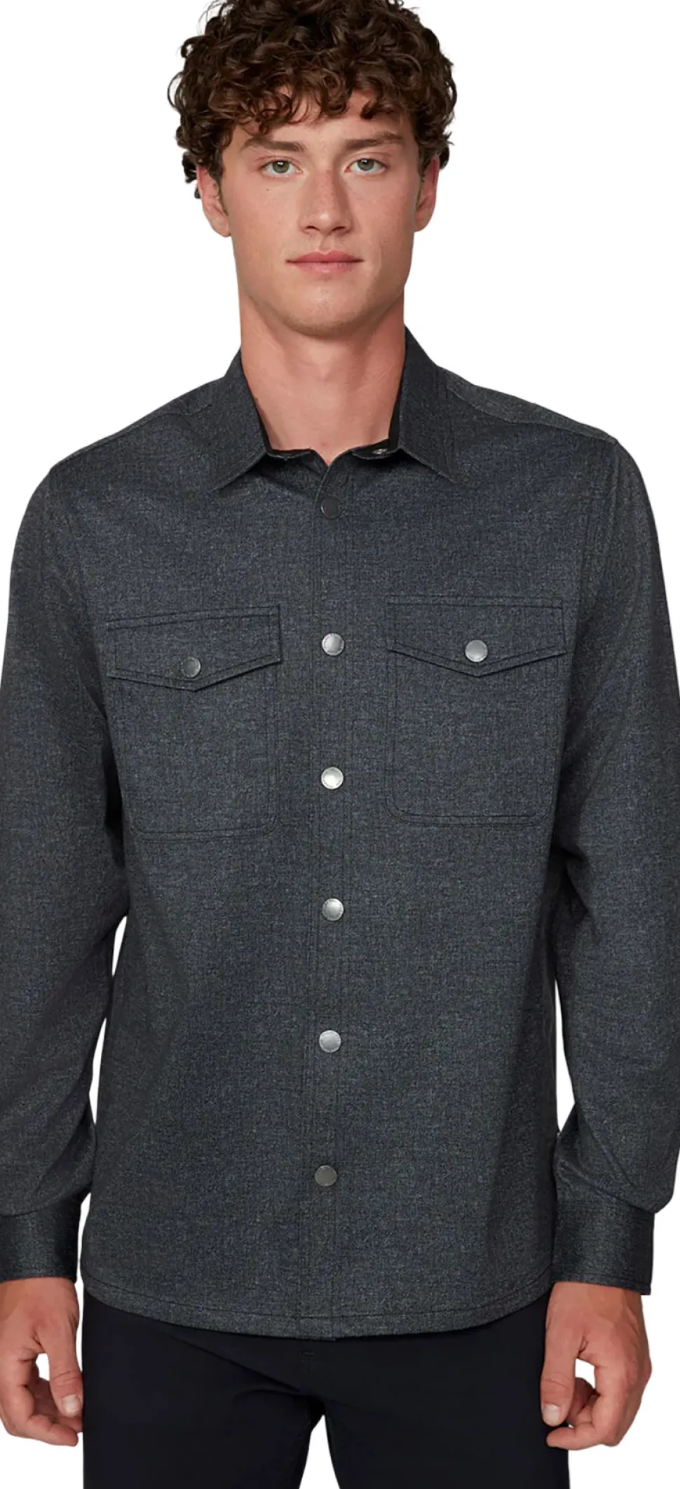 Long Sleeve Knit Flannel Shirt - Men's