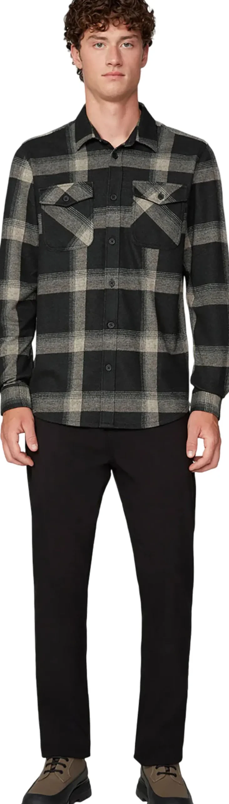 Long Sleeve Knit Flannel Shirt - Men's