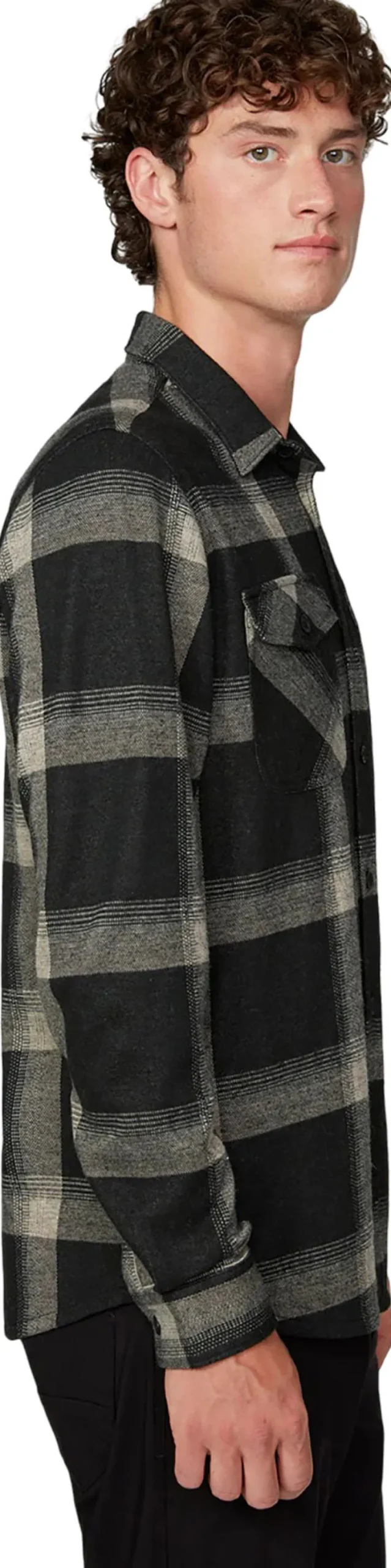 Long Sleeve Knit Flannel Shirt - Men's