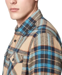 Long Sleeve Plaid Button-Up Shirt - Men's