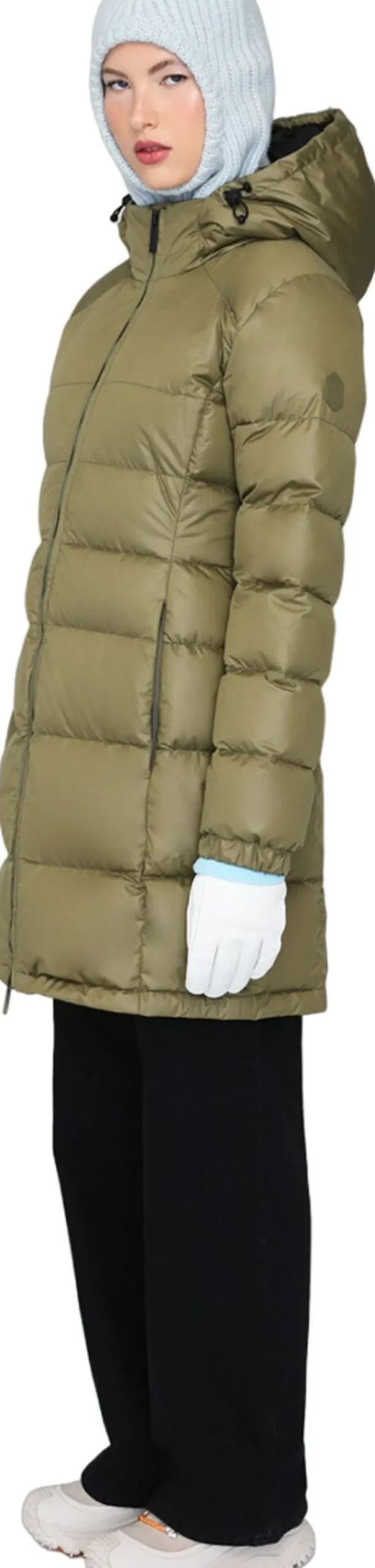 Lucia Hooded Down Puffer Jacket - Fitted - Women's