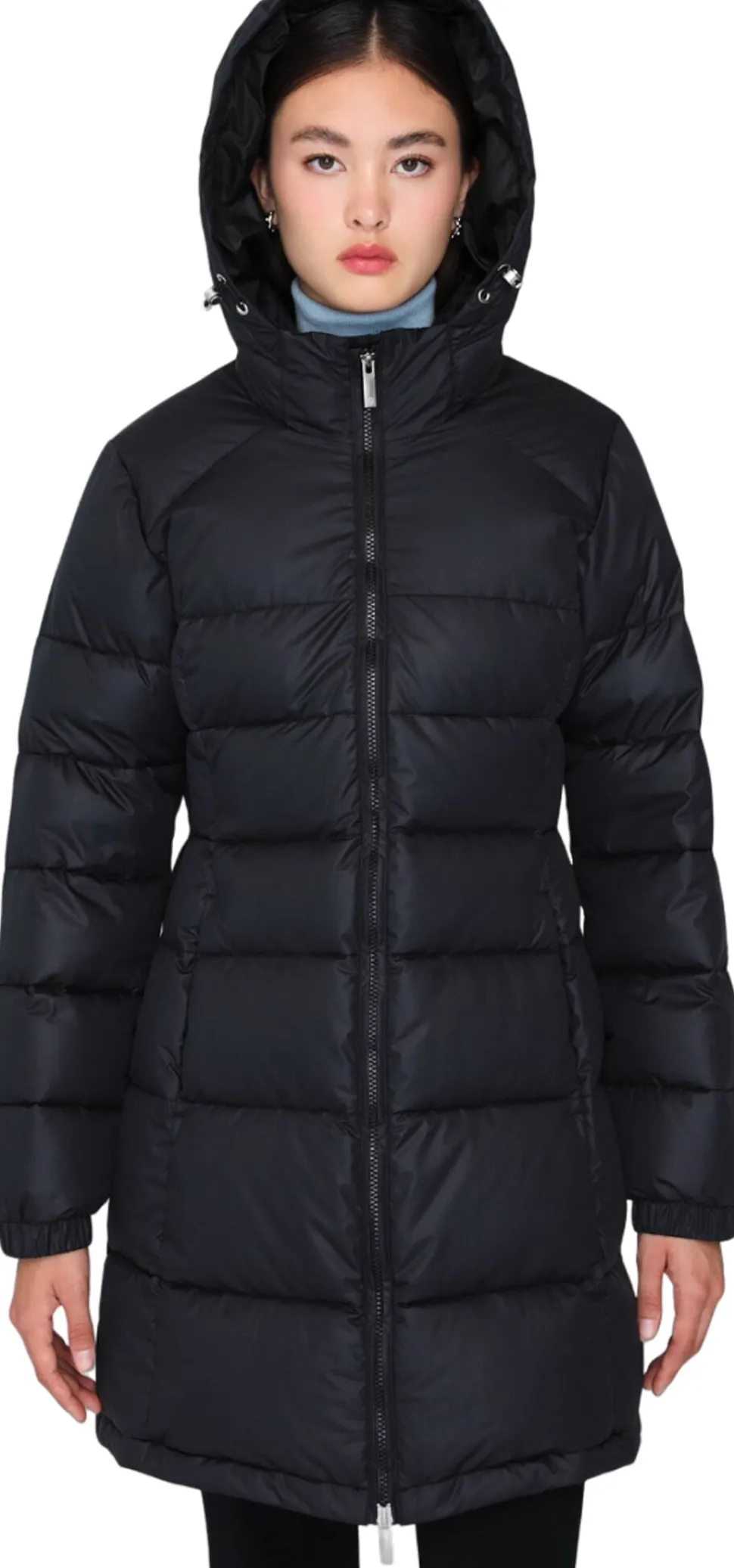 Lucia Hooded Down Puffer Jacket - Fitted - Women's