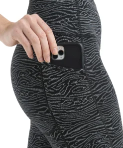 Merino Fastray High Rise Tights Topo Lines - Women's