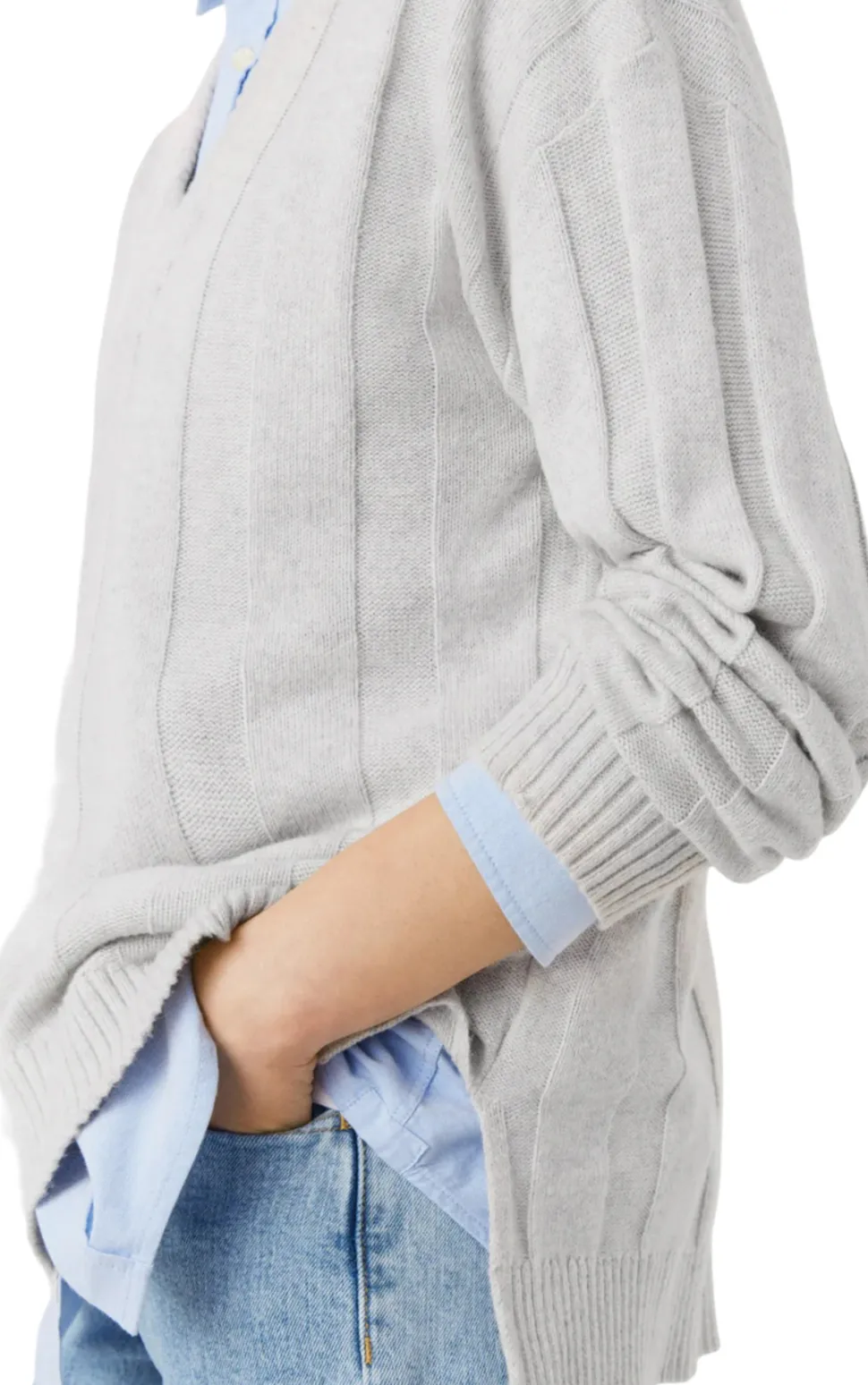 Merino Wool Blend Sweater - Women's