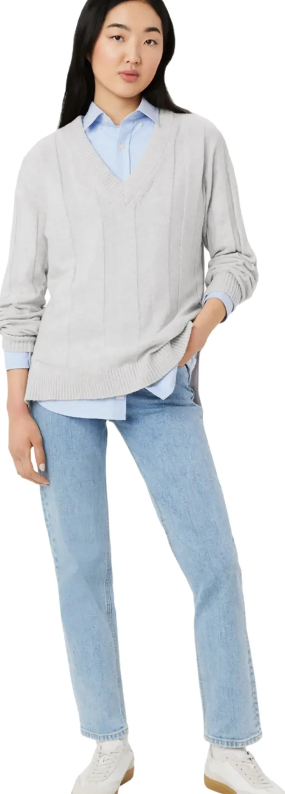 Merino Wool Blend Sweater - Women's