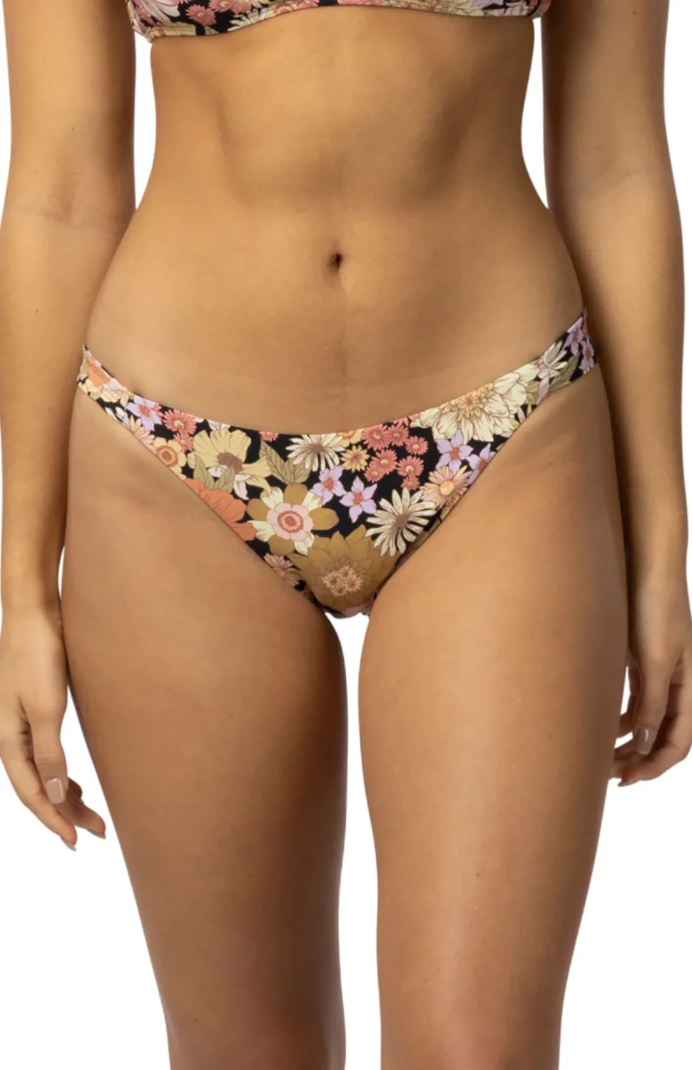 Mystic Floral Skimpy Coverage Bikini Bottom - Women's