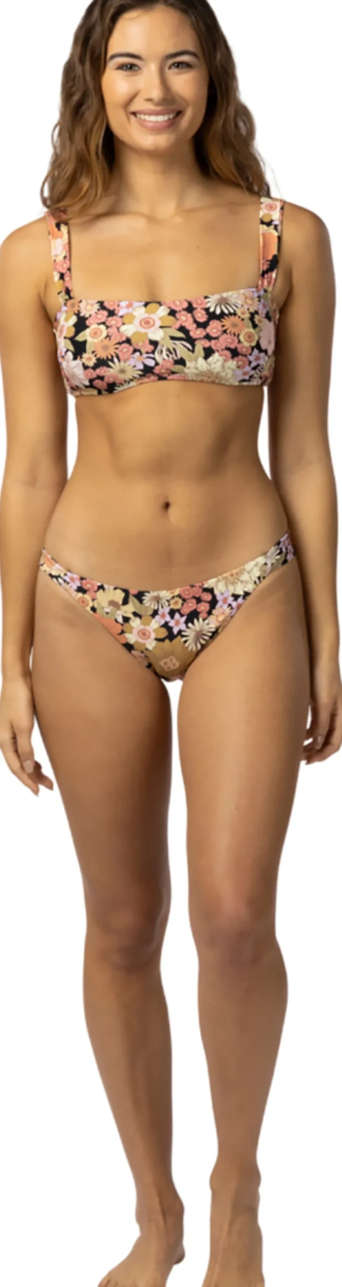 Mystic Floral Skimpy Coverage Bikini Bottom - Women's