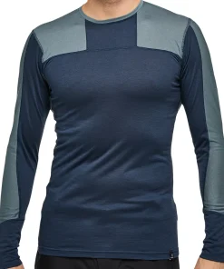 Natural Blend Tech Crew Neck Base Layer Top - Men’s