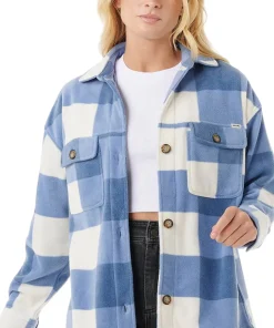 Neon Isles Fleece Long Sleeve Shirt - Women's