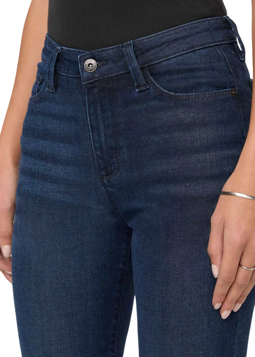 No Sweat Denim High Rise Slim Straight Jeans - Women's