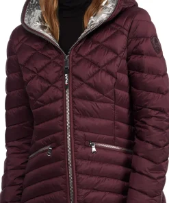 Nyota Lightweight Mixed-Diamond Quilted Packable Jacket - Women's