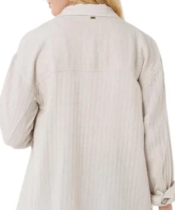 Oceanic Textured Shacket - Women's