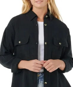 Oceanic Textured Shacket - Women's