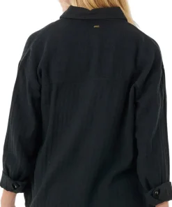 Oceanic Textured Shacket - Women's