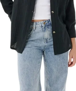 Oceanic Textured Shacket - Women's