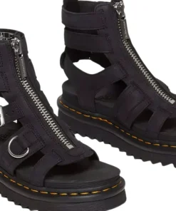 Olson Zipped Leather Strap Sandals - Women's
