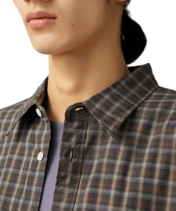 Organic Cotton Ombre Check Shirt - Unisex