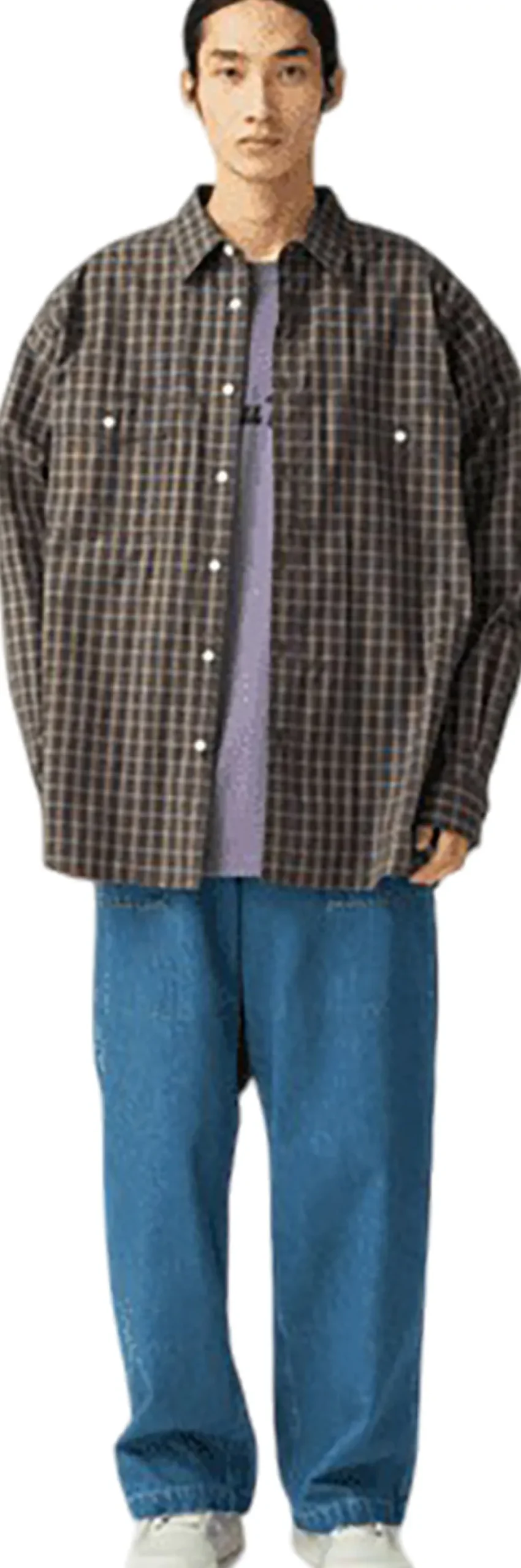 Organic Cotton Ombre Check Shirt - Unisex