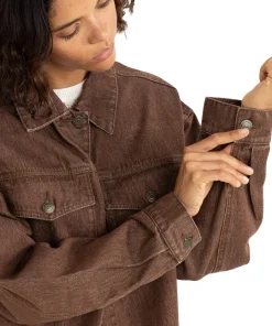 Oversized Denim Jacket - Women's