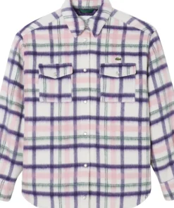 Oversized Quilted Wool Overshirt - Women's