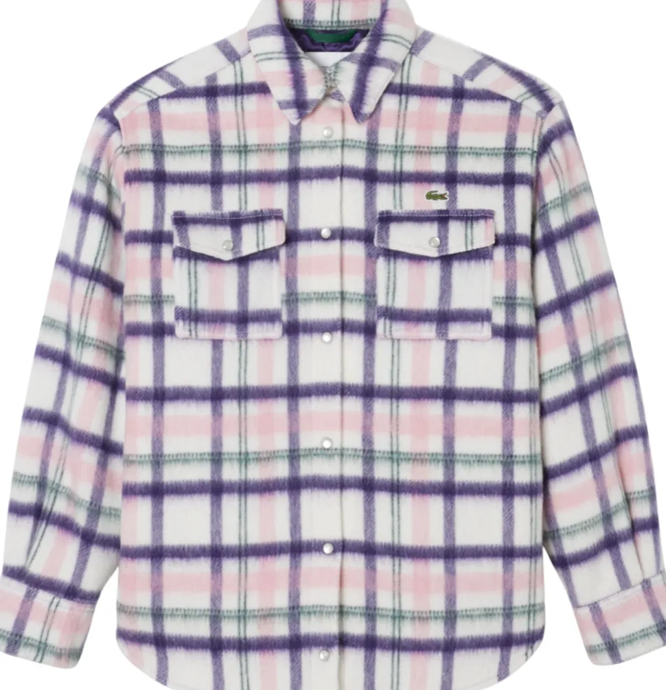 Oversized Quilted Wool Overshirt - Women's