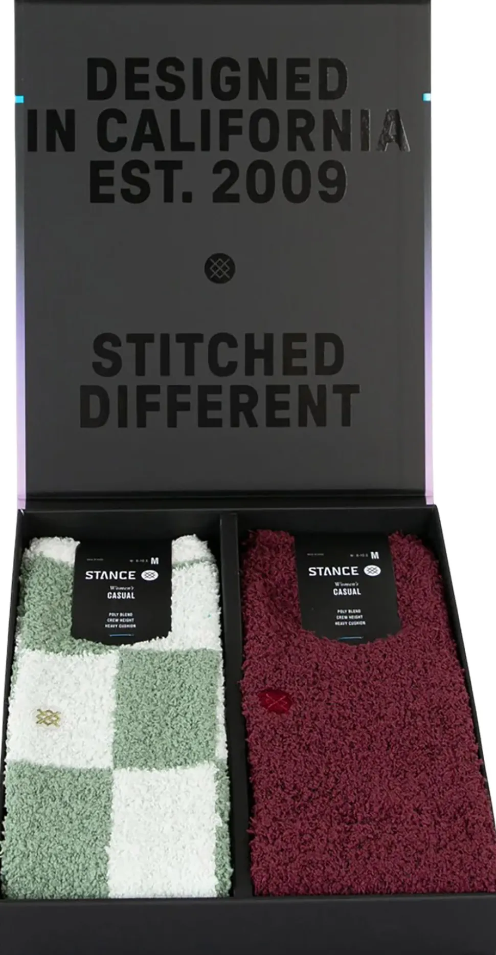 Patchwork Cozy Box Set Crew Socks - Women's