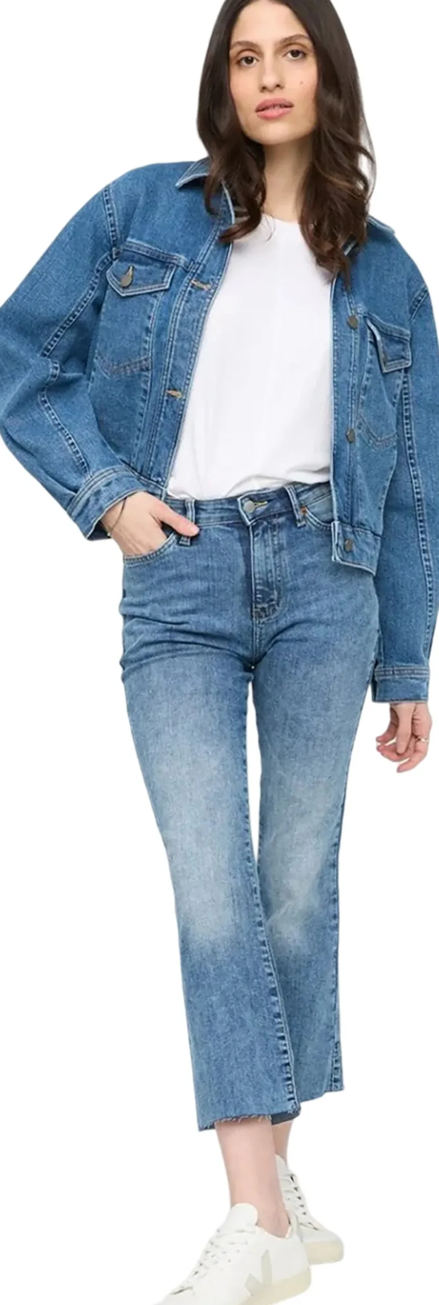 Performance Denim High Rise Kick Flare Jeans - Women's