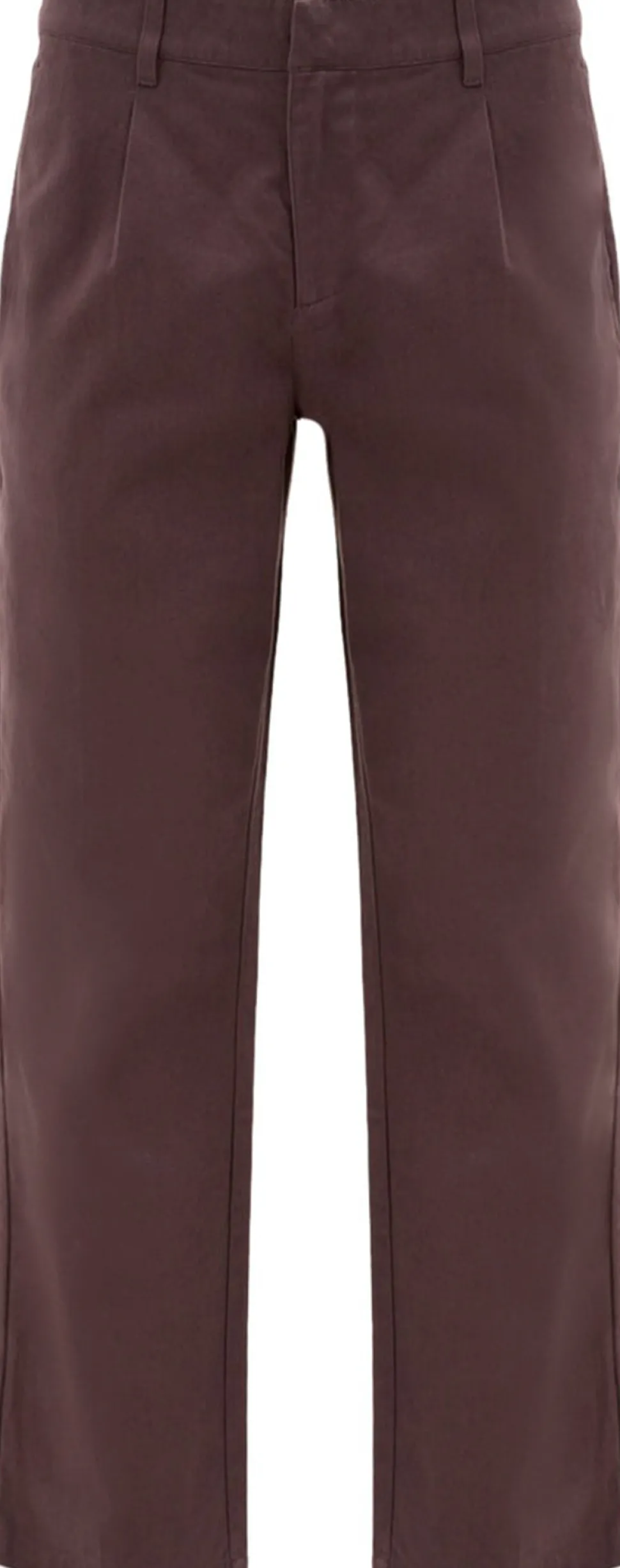 Plaka Straight Leg Pleated Twill Pants - Men's
