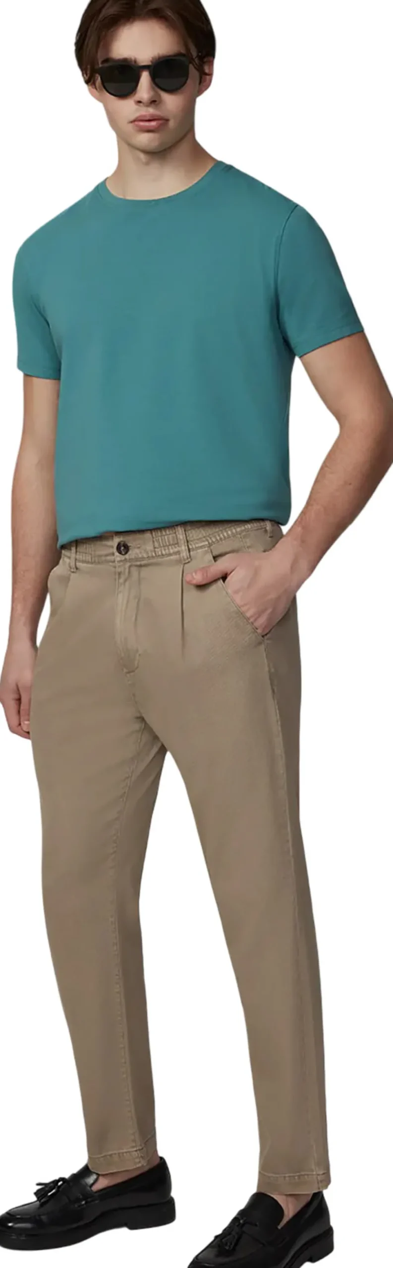 Pleated Casual Trouser Pant - Men's
