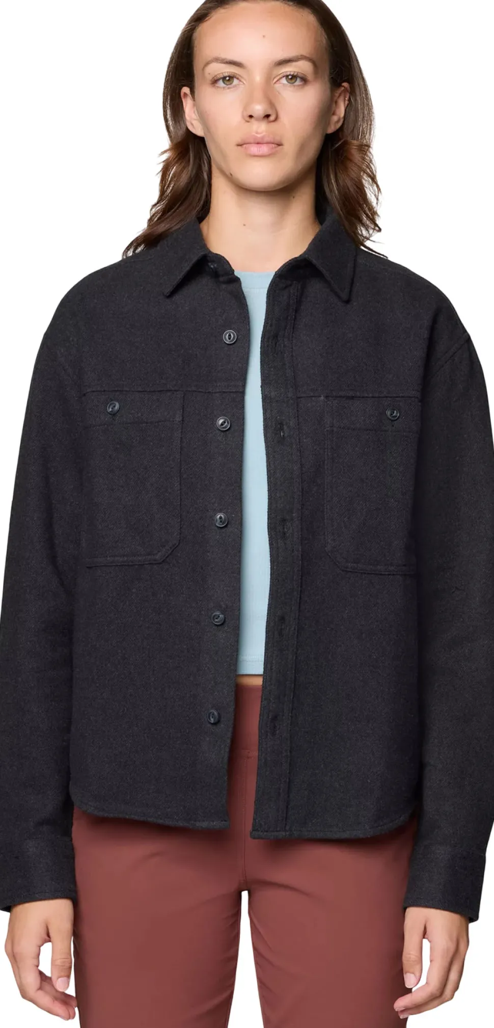 Plusher Relaxed Long Sleeve Flannel Shirt - Women's