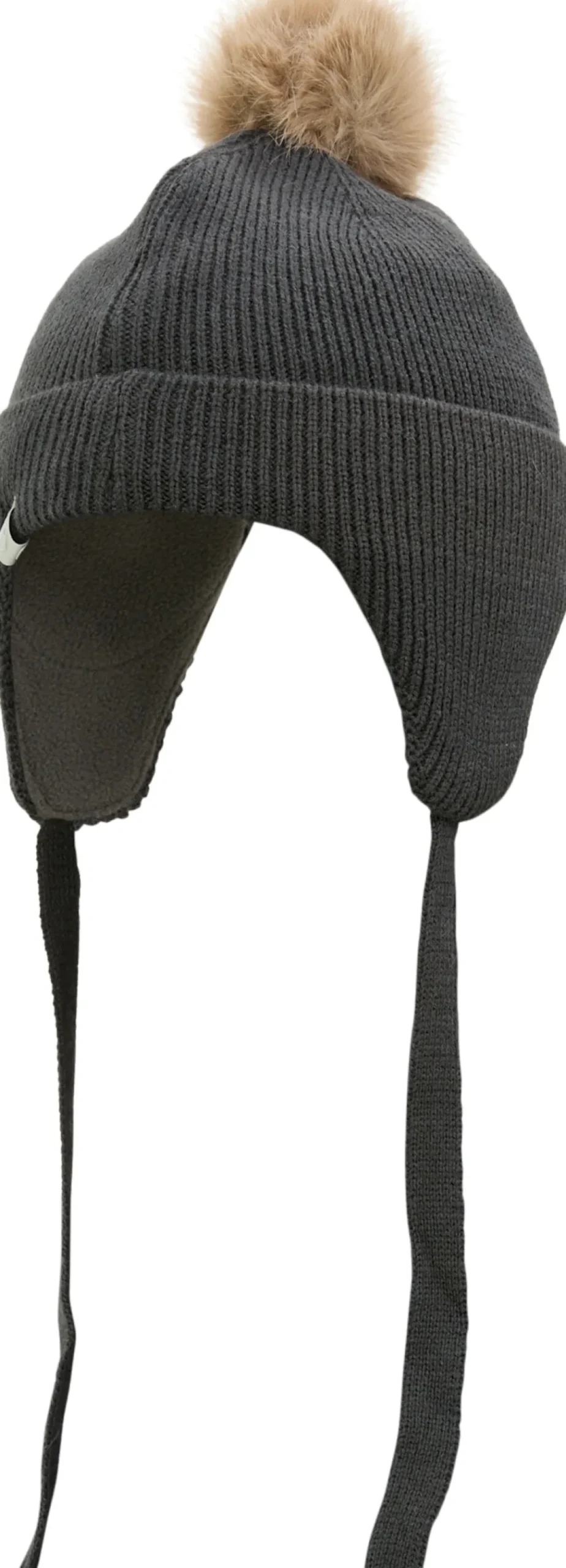 Pompom Knit Beanie - Kids