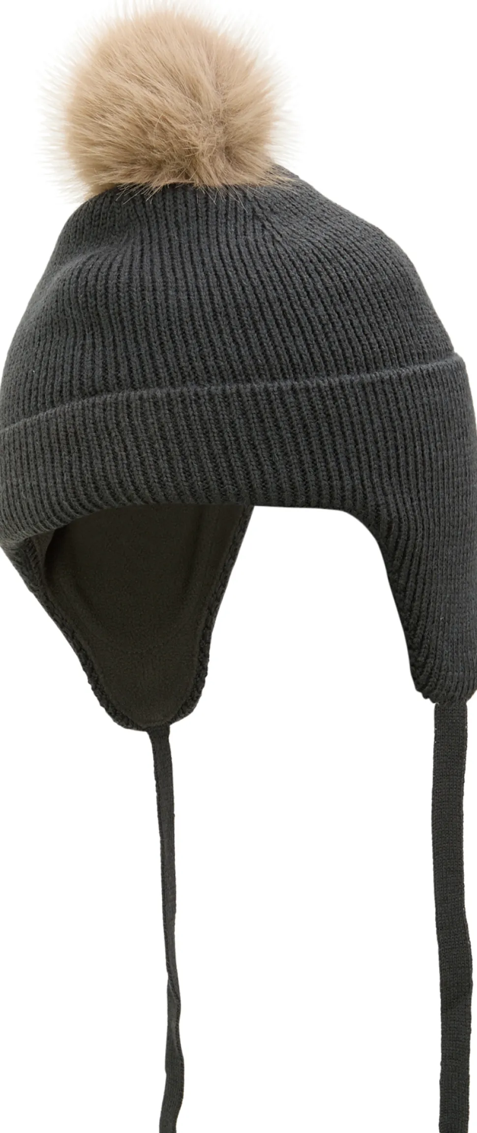 Pompom Knit Beanie - Kids
