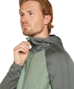 Quantum Merino Blend Hybrid Long Sleeve Zip Hoodie - Men's