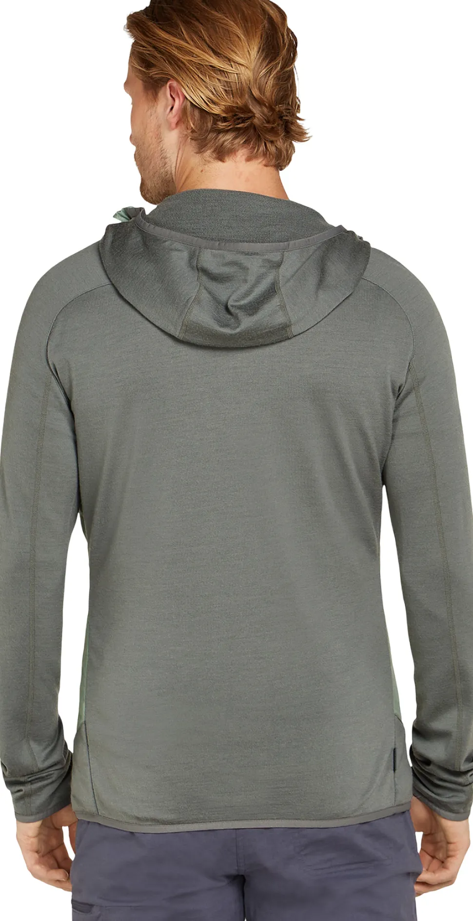 Quantum Merino Blend Hybrid Long Sleeve Zip Hoodie - Men's
