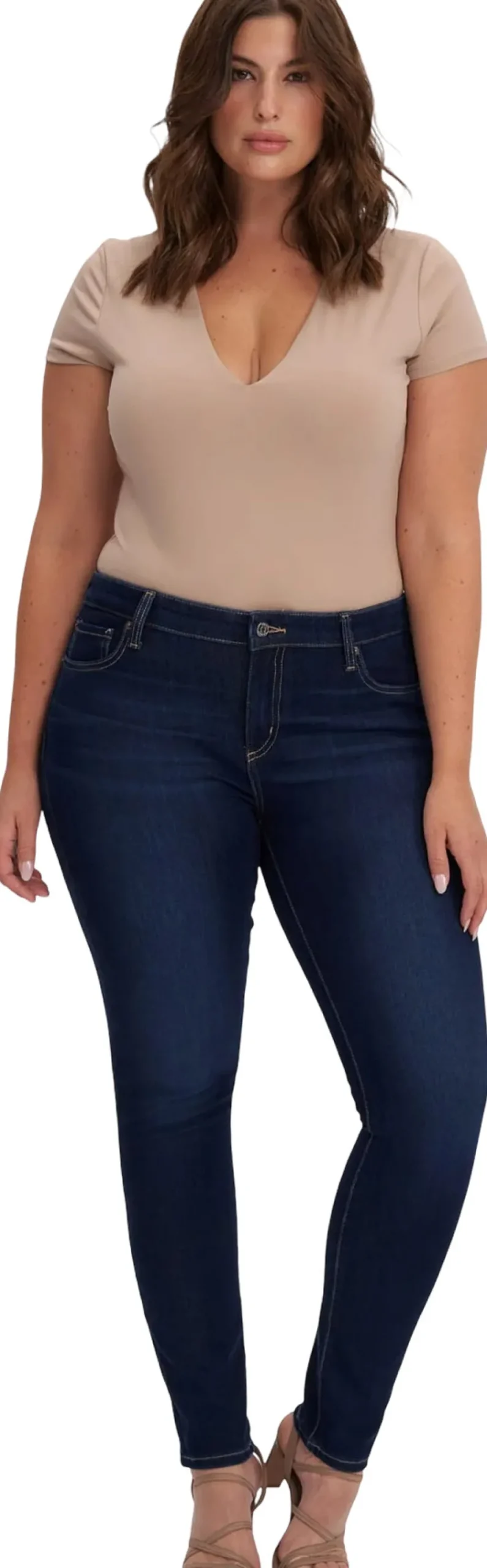 Rachel Mid Rise Skinny Jeans 30" - Women's