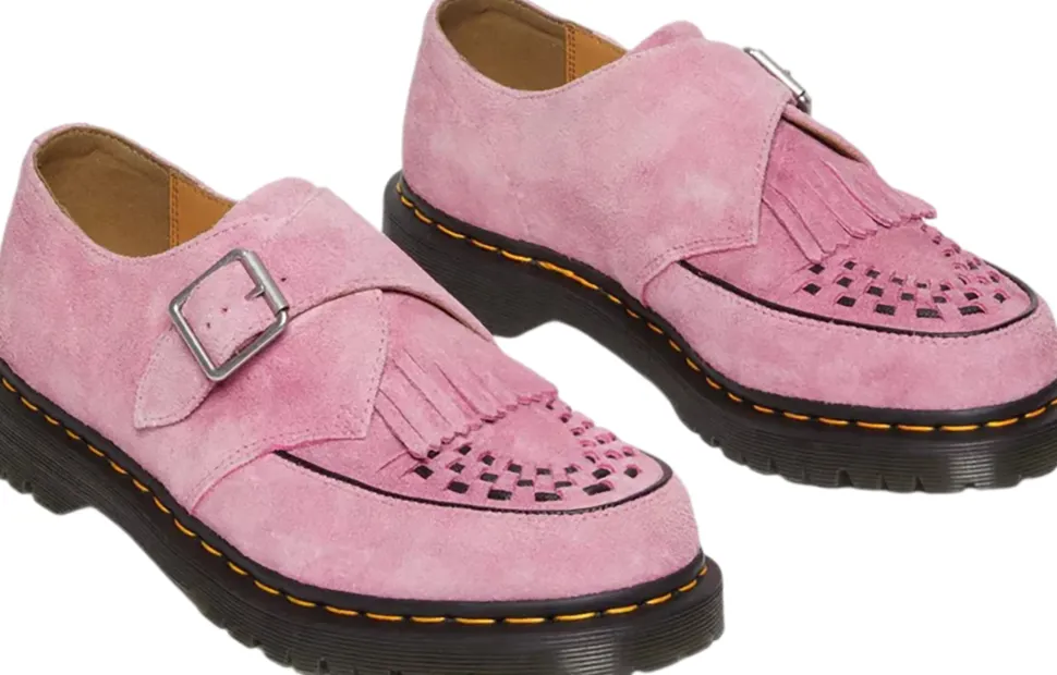 Ramsey Suede Kiltie Buckle Creepers Shoes - Unisex